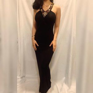 Beaded Black Maxi dress